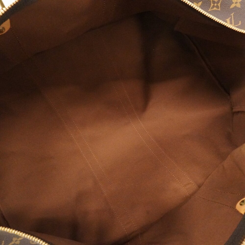 LOUIS VUITTON Brown Monogram Keepall 55 Boston Bag - Picture 4 of 11